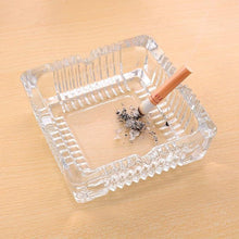 Square Glass Misti Crystal Quality Cigar Cigarette Ashtray