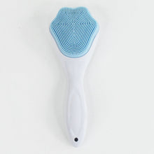 Silicone Face Scrubber Exfoliating Brush, Manual Handheld Facial Cleansing (1 Pc)