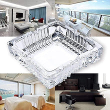 Square Glass Misti Crystal Quality Cigar Cigarette Ashtray