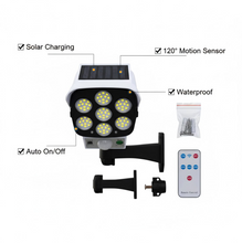 Solar Light Outdoor Motion Sensor Security Camera Shaped Dummy Wall Lamp (1 Pc)