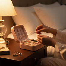 Mini PU Leather jewellery Box for Travel & Storage