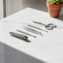 Mini Nail Clipper Set With Plastic Storage Case, (4 Pc Set)