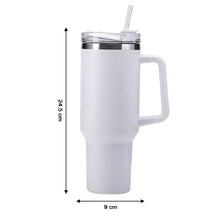 890 ML Insulated Stainless-Steel Travel Tumbler White Color (1 Pc )