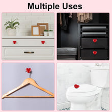 Heart-shaped Knob Pulls Toilet Press Button (4 Pc)