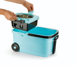 360° Spin Mop with Super Absorbent Microfiber Heads (1 Set)