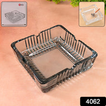 Square Glass Misti Crystal Quality Cigar Cigarette Ashtray
