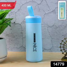 Plastic Water Bottle 400 ML Leak Proof Daily Use Bottle for Children Mix Color 1 Pc